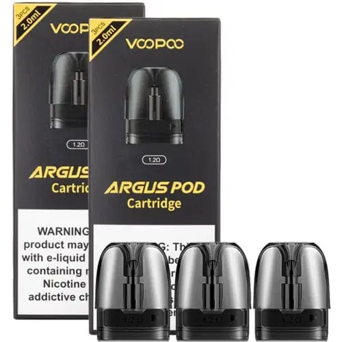 Pods de recambio para vaper recargable Voopoo Argus pod, 3 unidades de 2ml y con una resistencia de 1.2ohms